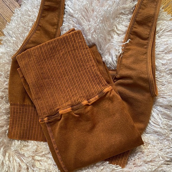 Free People Good Karma Square Neck Crop Top in Toasted Coconut Size XS/S NWOT - Picture 1 of 9